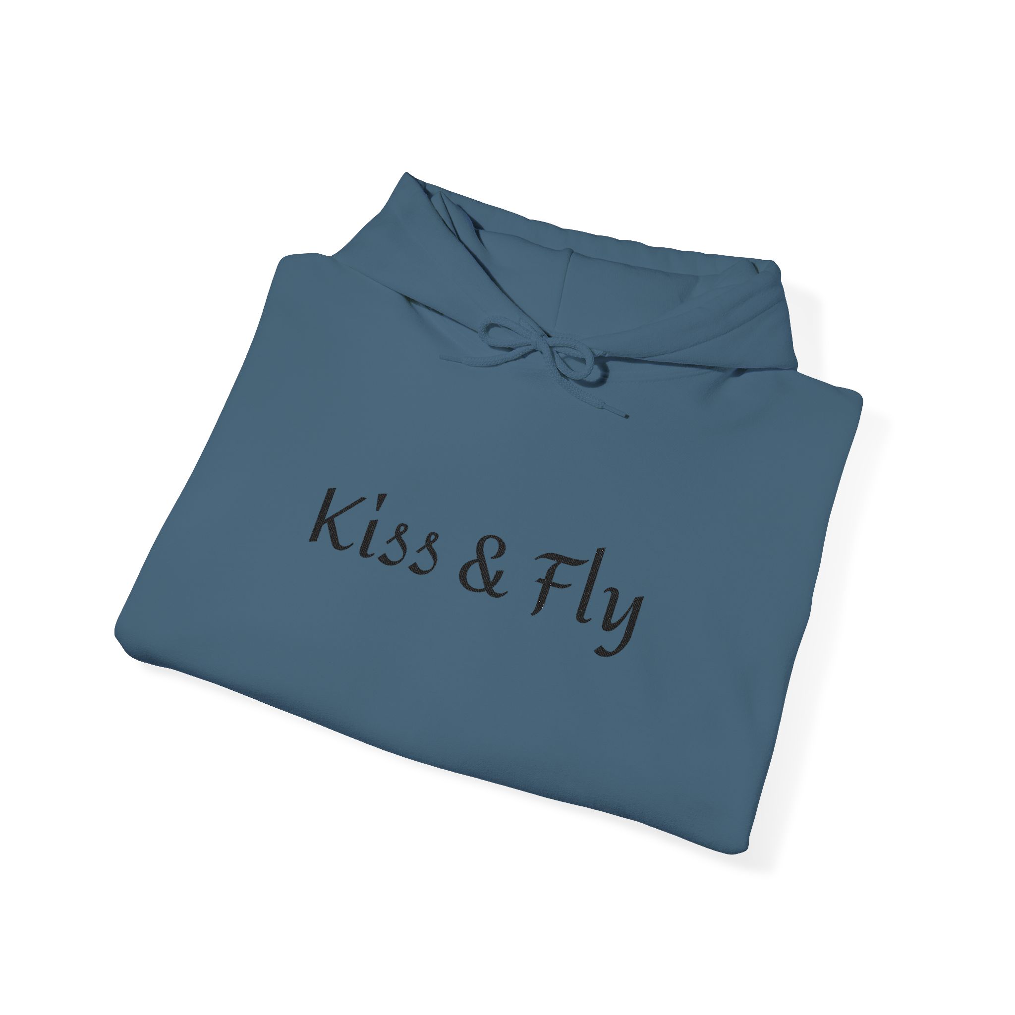 Kiss & Fly Hoodie — Minimal Script Pullover for Travel & Everyday Wear - Image 20